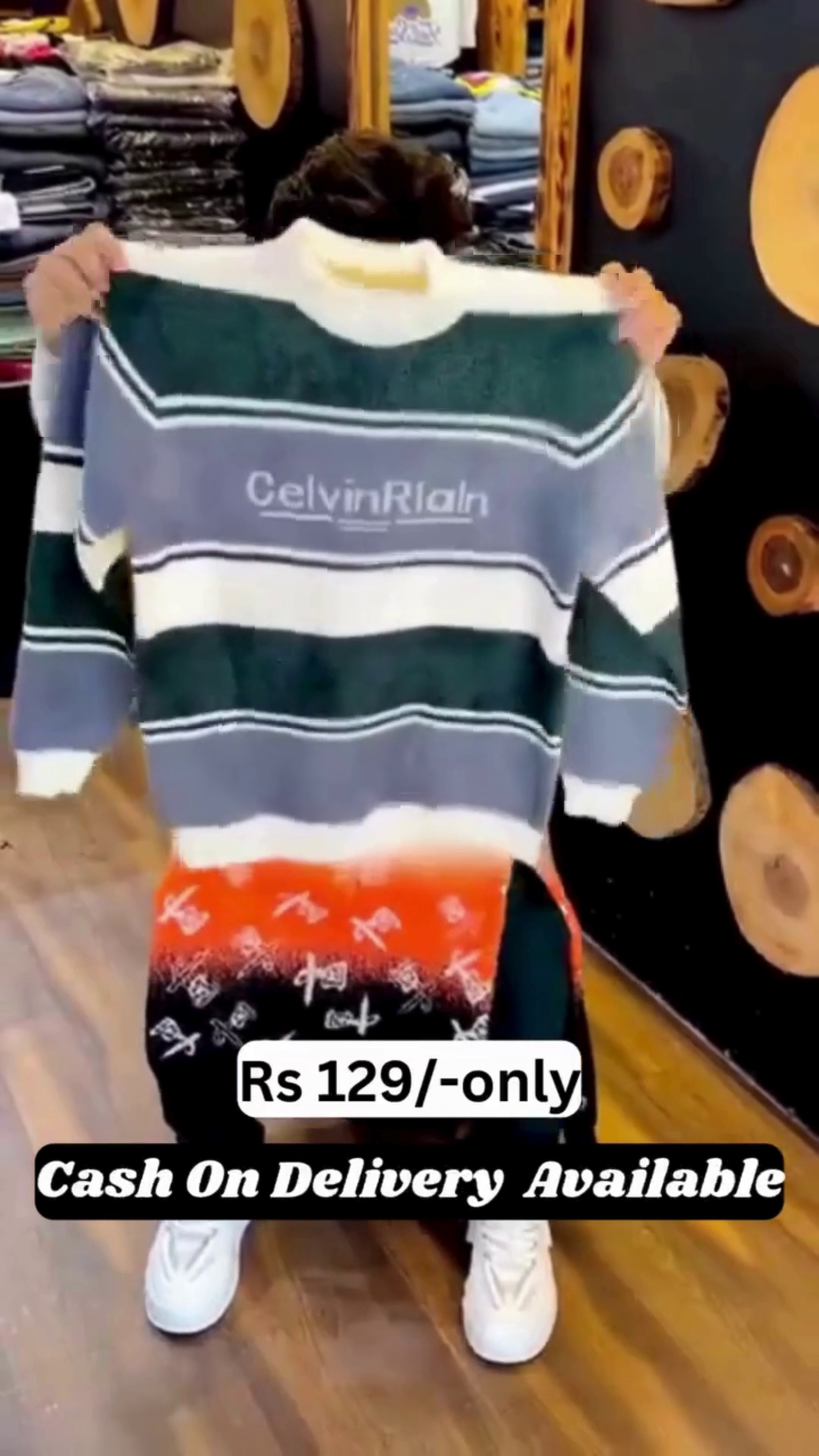 Classic Checker Panel Winter Sweater – Warm • Stylish • Budget Friendly