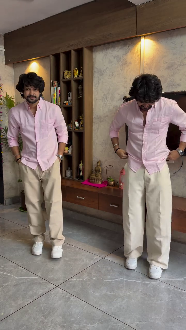 🌸 Soft Luxe Pastel Pink Cotton Shirt – Clean Fit • Everyday Elegance