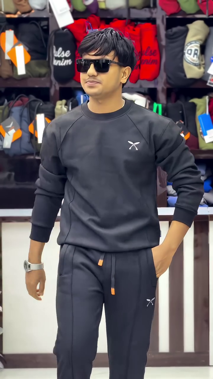 Premium Black Men’s Tracksuit Set – Urban Comfort | Everyday Athleisure Wear
