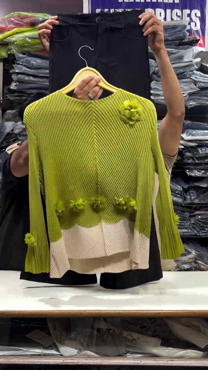 Rosé Elegance Pleated Top & Tailored Pants Co-Ord Set – Grace Meets Modern Style