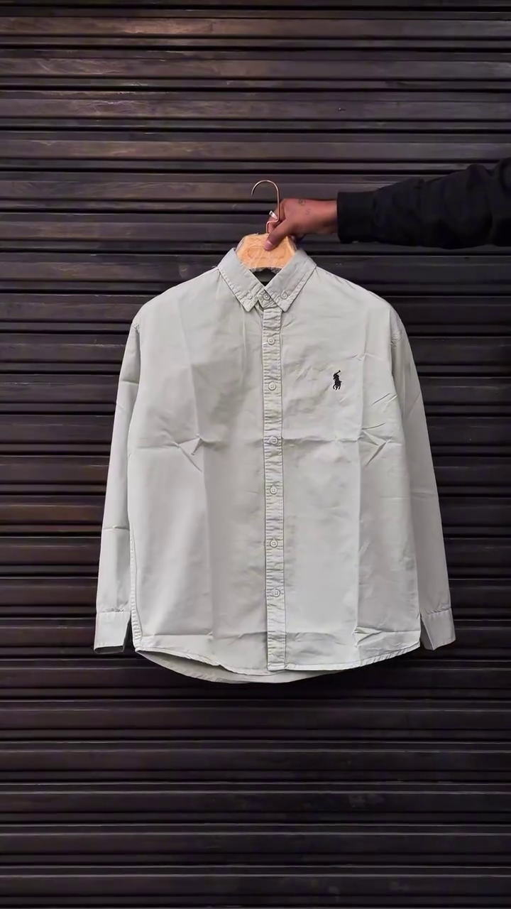 Light Grey Premium Classic Button-Down Shirt