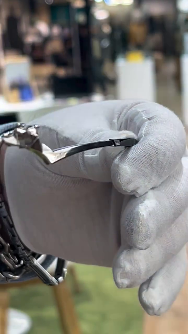 Luxury Rimless Designer Sunglasses with Crystal-Cut Lenses