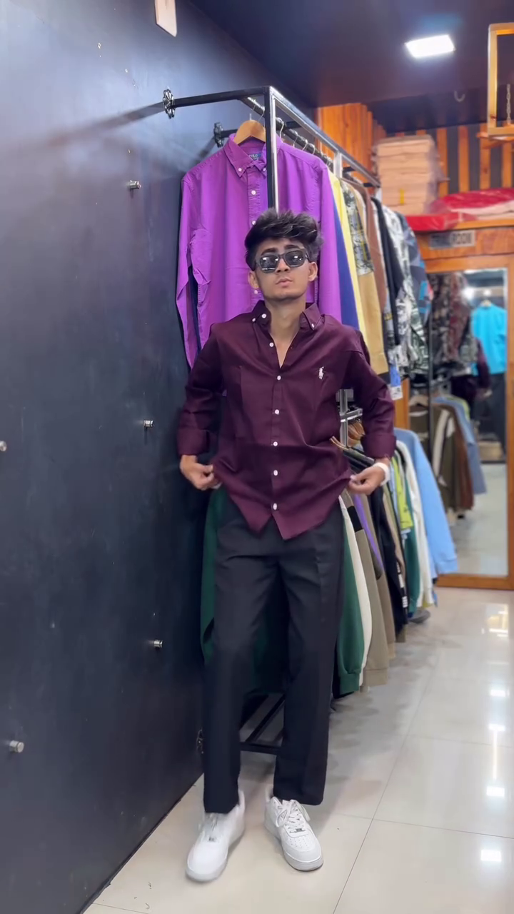 Premium Slim-Fit Formal Shirt and Trouser Street Style Look