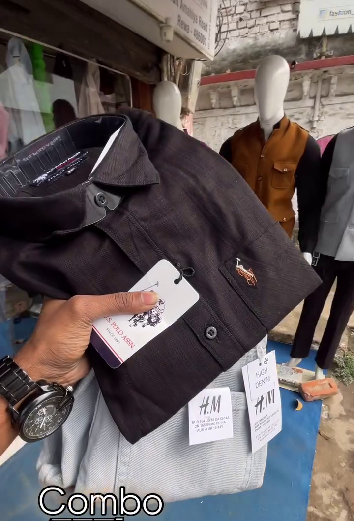 Classic Polo Shirt and Light Wash Denim Combo for Timeless Casual Style