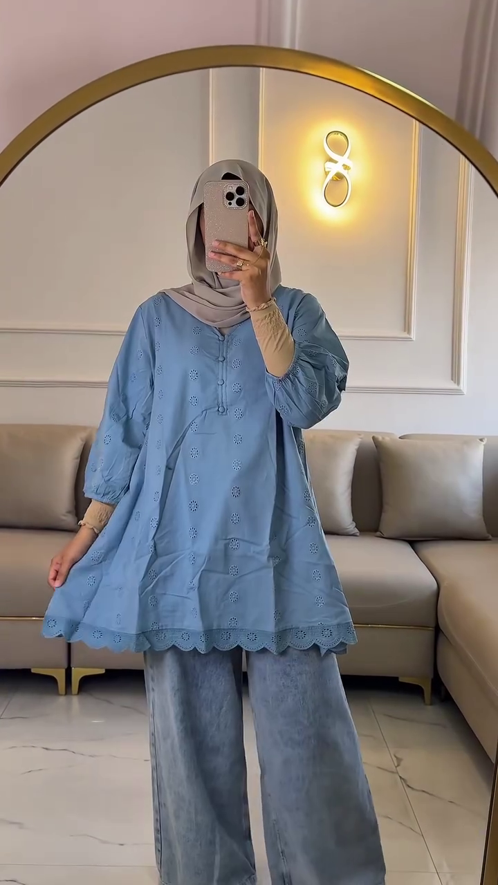 Mustard Yellow Floral Printed A-Line Kurti for Women