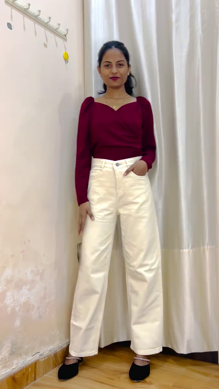 Stylish Wine Red Top for Casual and Smart Occasions