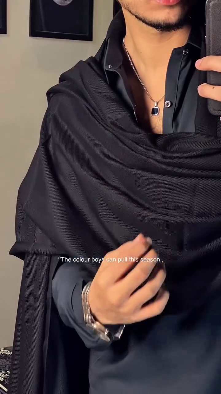 Charcoal Grey Men’s Kurta