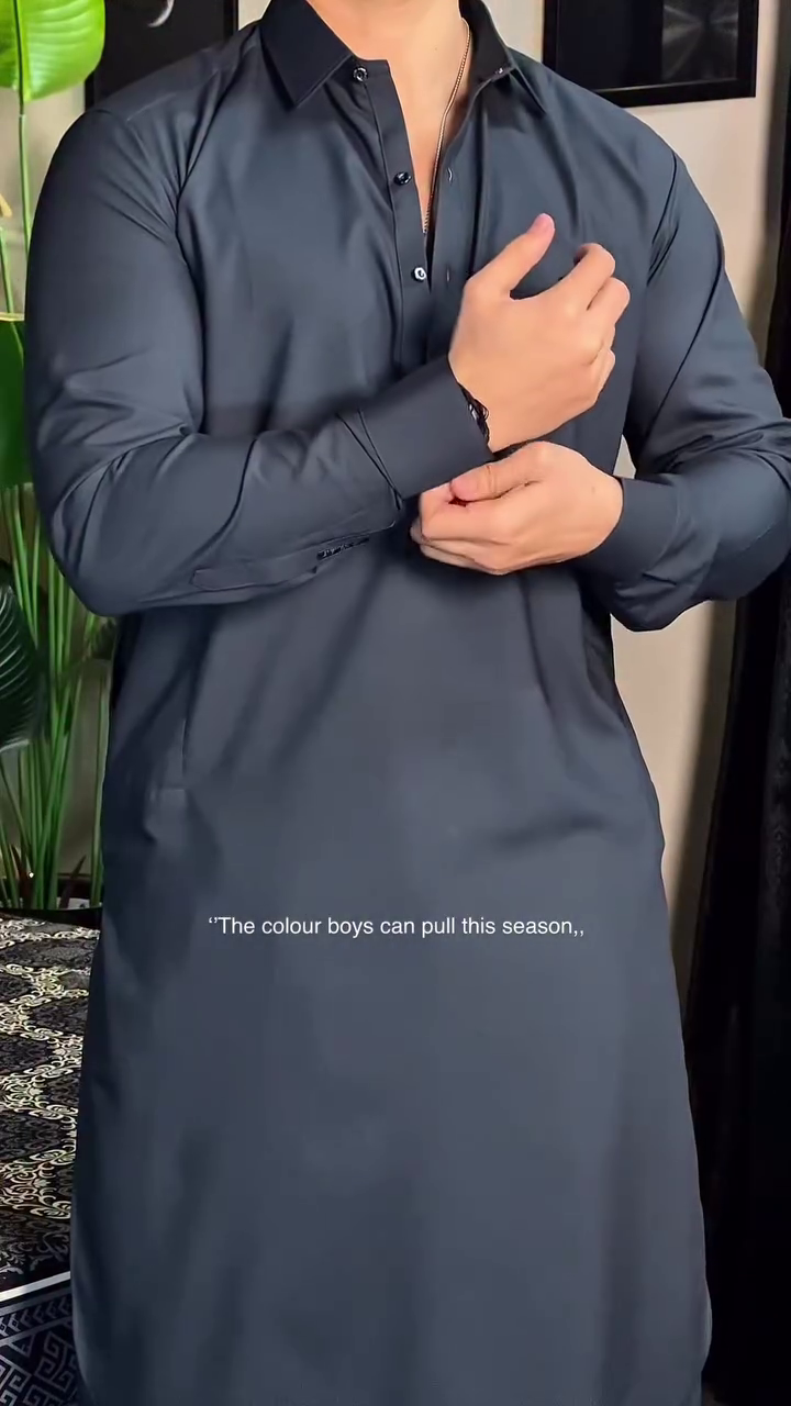 Charcoal Grey Men’s Kurta