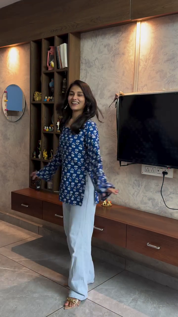 Stylish Red Printed Kurti