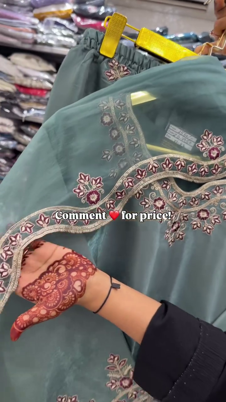 Elegant Sage Green Embroidered Suit Set with Dupatta