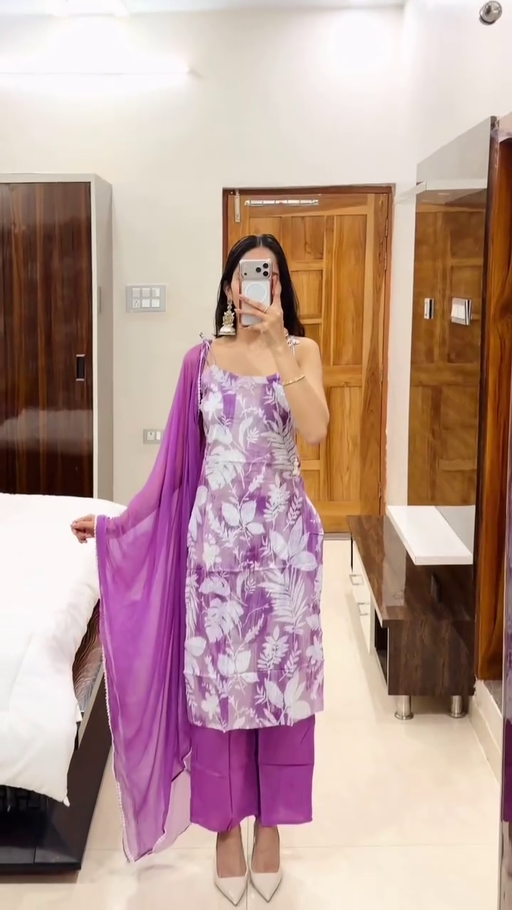 Elegant White Kurta Pant Set with Teal Blue Dupatta