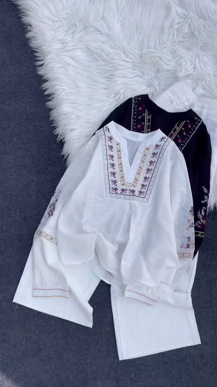 Premium Embroidered Kurta Pajama Set for Men