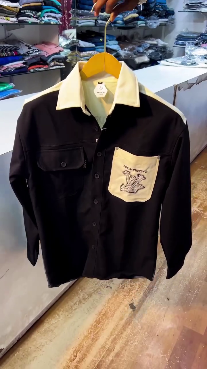 Men’s Premium Contrast Pocket Shirt