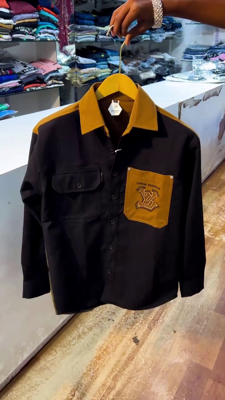 Men’s Premium Contrast Pocket Shirt