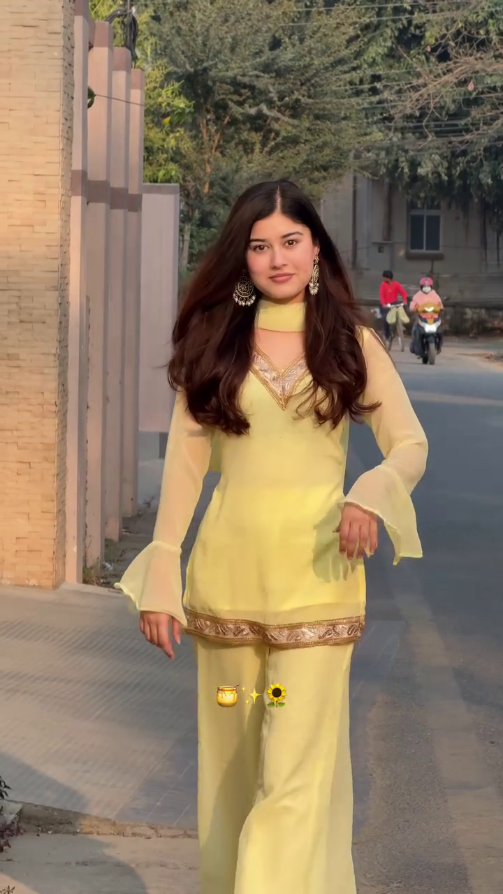 Pastel Yellow Festive Suit