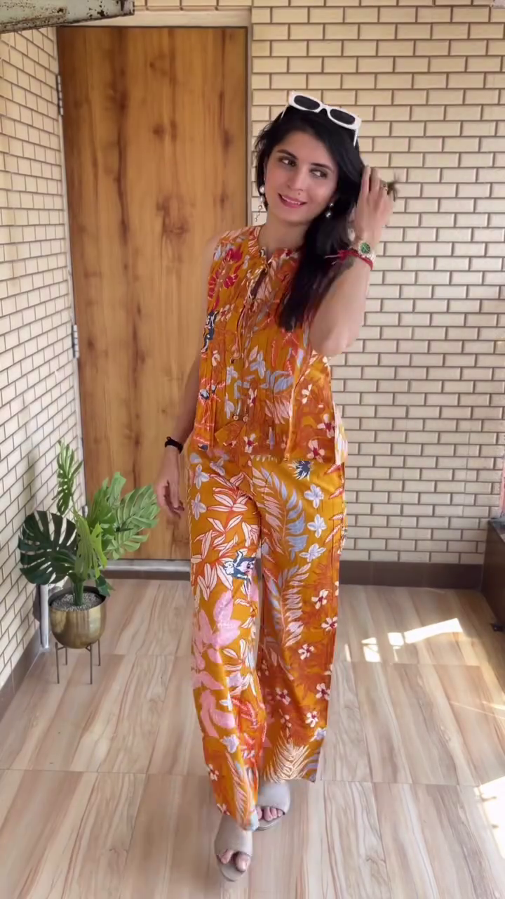 Blue Printed Co-Ord Set