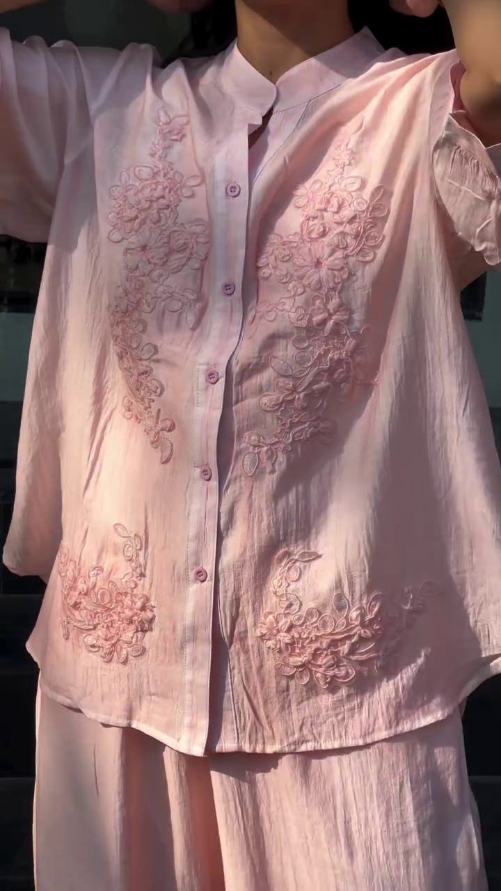 Sky Blue Embroidered Kurta Set