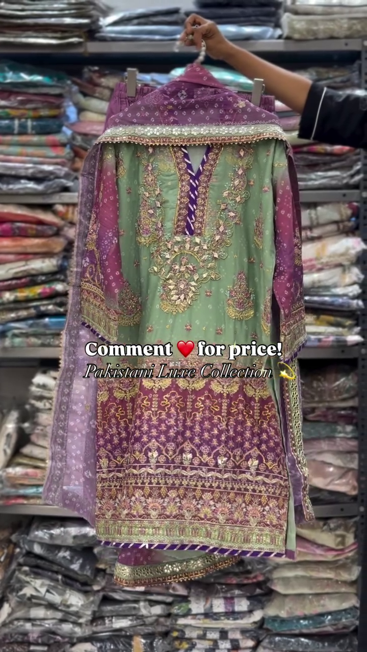 Pakistani Luxe Embroidered Suit Set