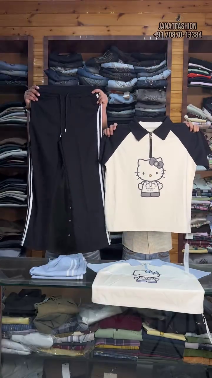 Trendy Cartoon Co-Ord Set (Top + Pants)