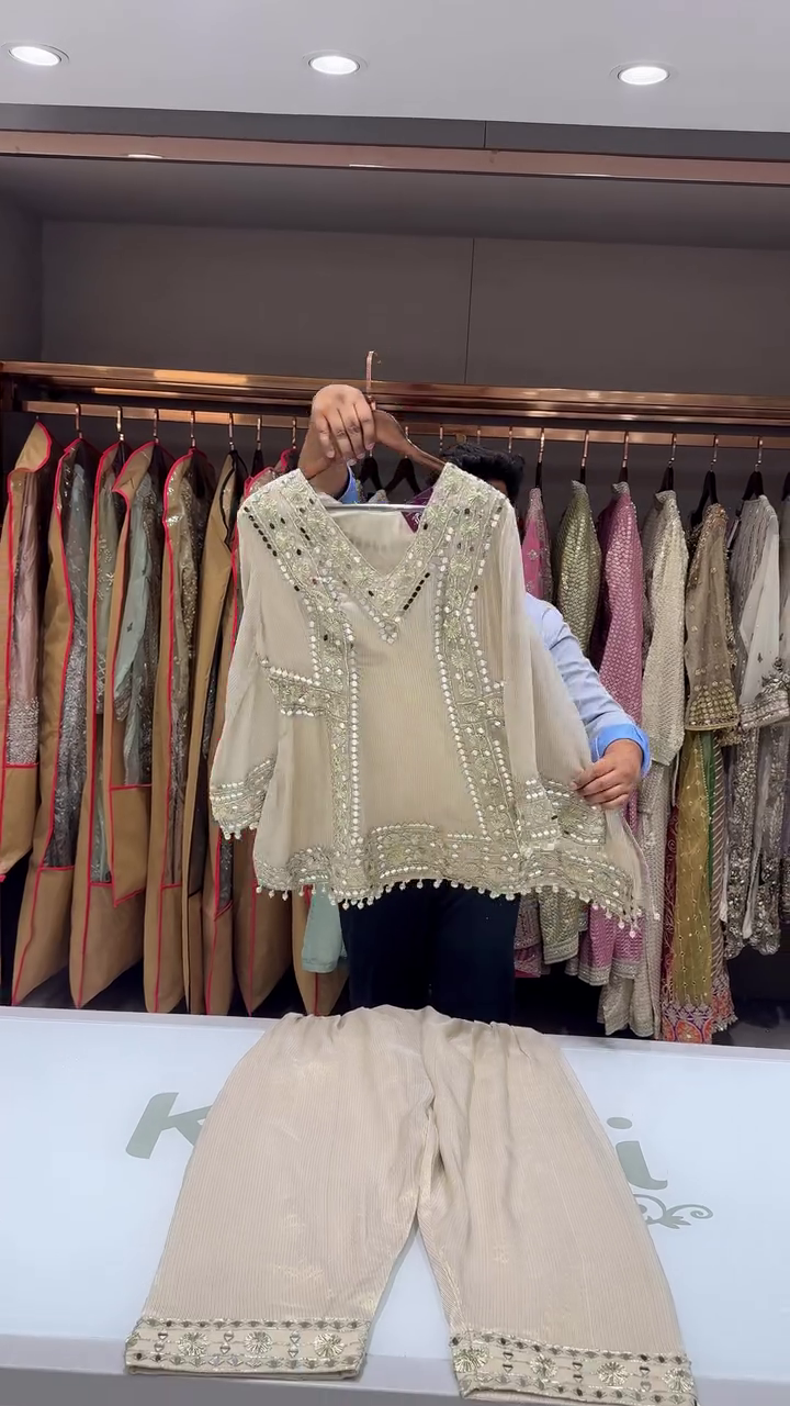 Embroidered Co-Ord Kurta Set