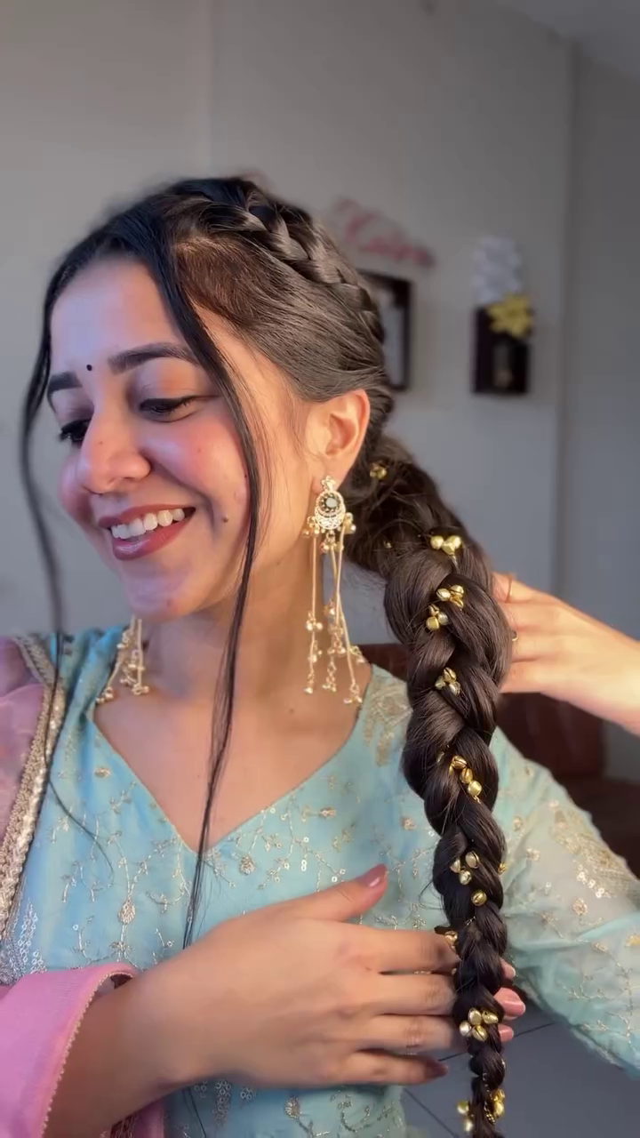 Festive Braided Hairstyle Look
