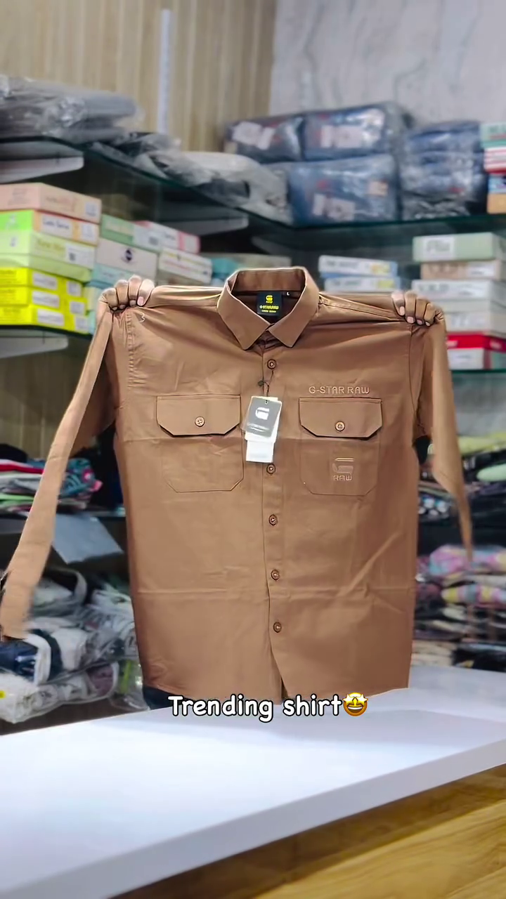 Classic Brown Utility Shirt