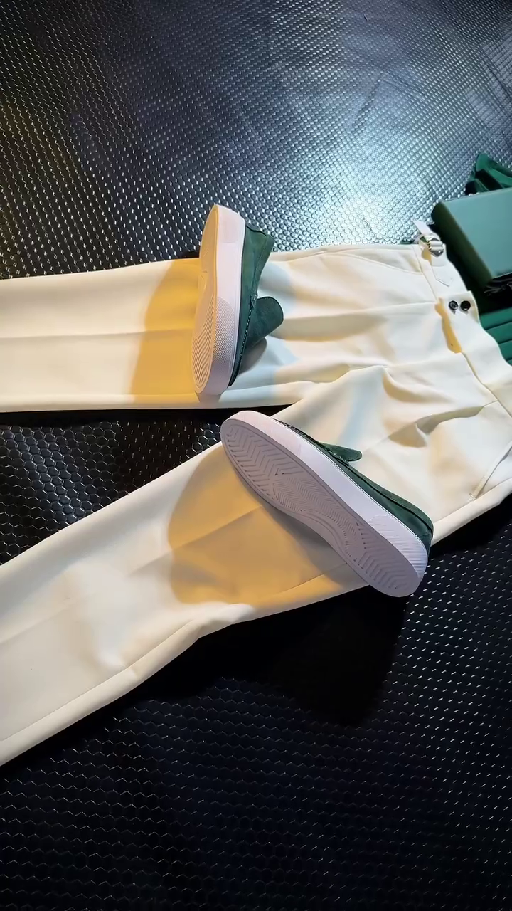 Emerald Green Co-Ord Outfit with Loafers