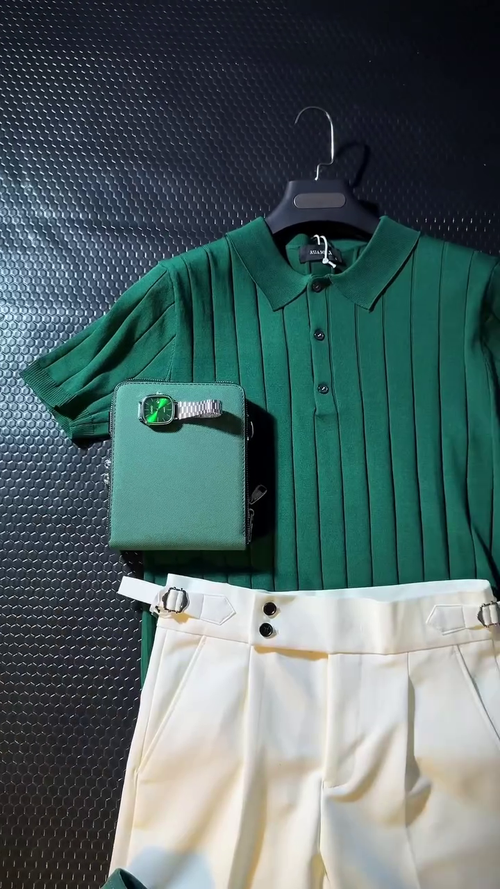Emerald Green Co-Ord Outfit with Loafers