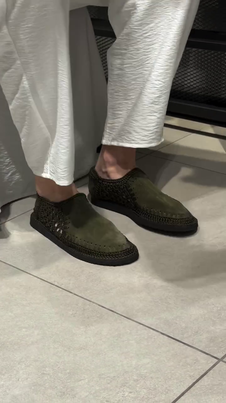 Olive Green Casual Comfort Slip-On Shoes