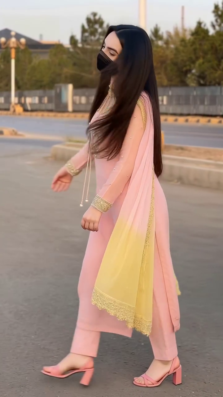 Blush Pink Embroidered Salwar Suit