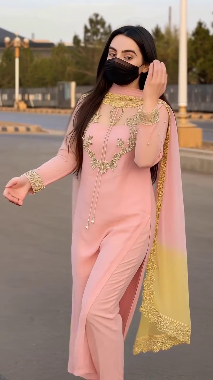 Blush Pink Embroidered Salwar Suit