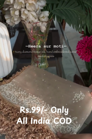 Designer Pure Soft Zimmy Choo Chiffon Silk Saree with amazing 3MM Sequence Work