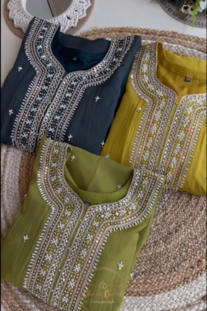 Indian Luxury Ready Made Partywear Set Of 3 Pcs