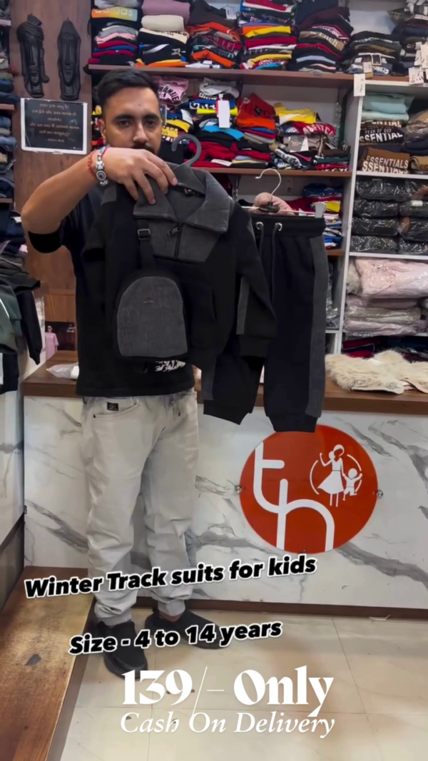 Orange Warm Pyjama With Overlook Trail Full Zip for Kids - Image 7