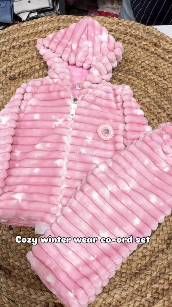 Kids Baby Girls Winter Solid Faux Wool Sweater Jacket Plus Velvet Thickening Coat Cloak Jacket Thick Warm Outerwear Clothes - Image 8