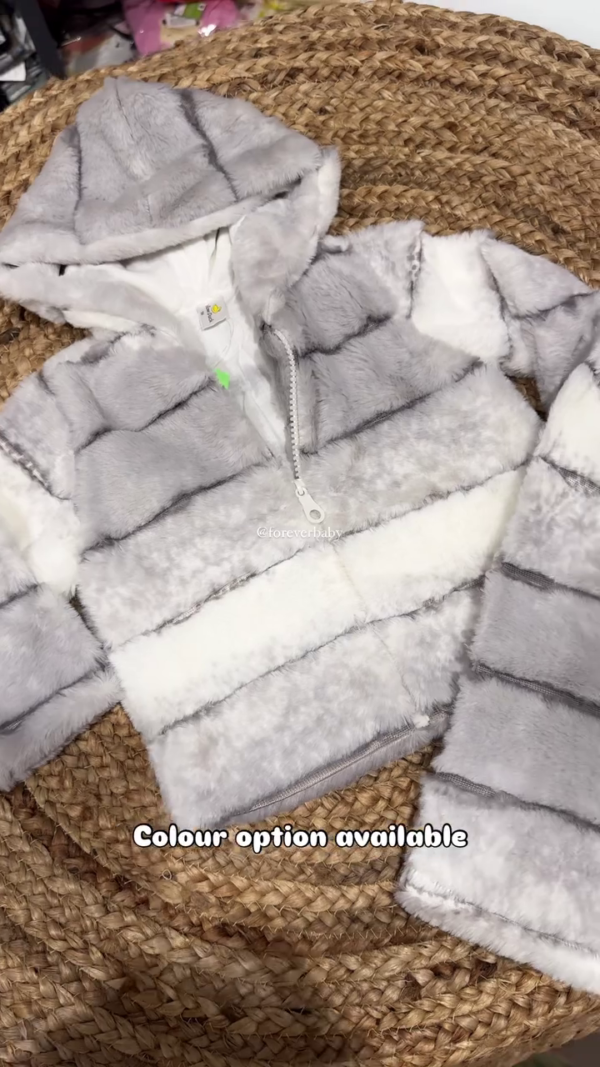 Kids Baby Girls Winter Solid Faux Wool Sweater Jacket Plus Velvet Thickening Coat Cloak Jacket Thick Warm Outerwear Clothes - Image 3