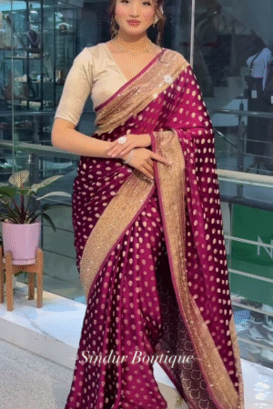 Self Design Banarasi Cotton Silk Saree