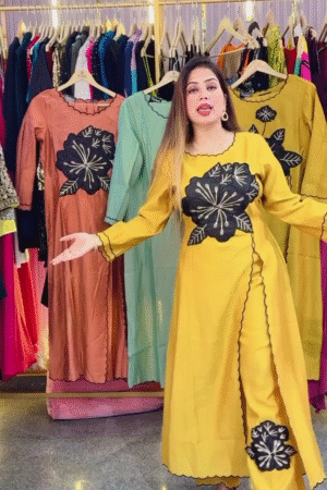 Designer suit with beautiful work
