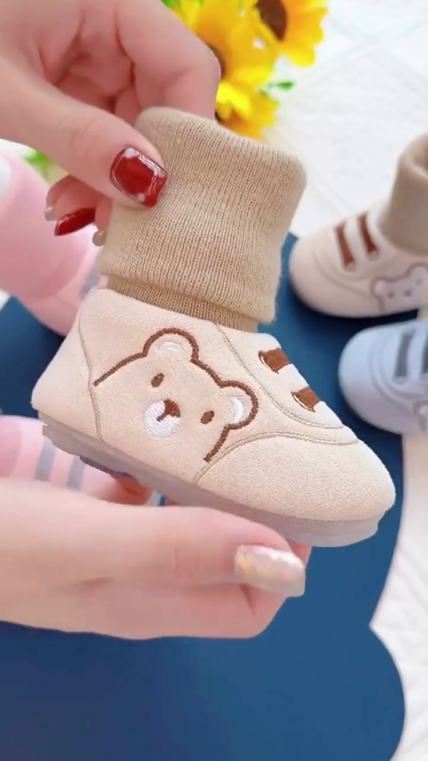 NEW Baby Girl Boy Soft First Walkers Sole Cartoon Anti-slip Shoes - Image 4