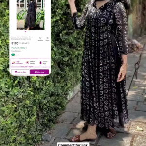 Women's Black color Rayon Blend Kurta Set