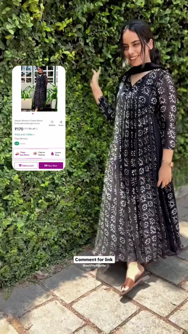 Women's Black color Rayon Blend Kurta Set - Image 5