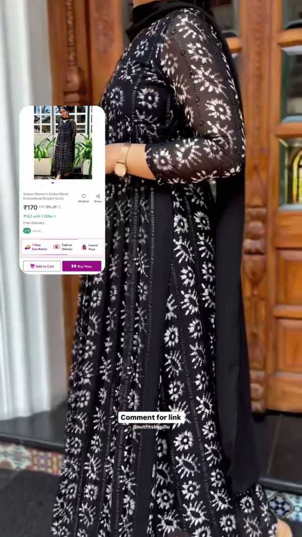 Women's Black color Rayon Blend Kurta Set - Image 4