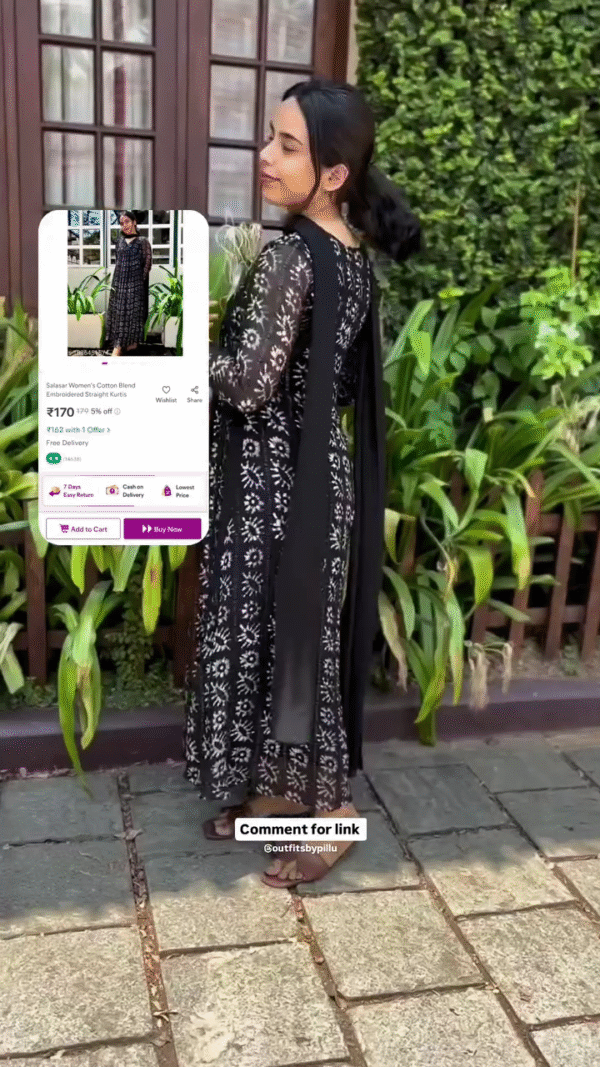 Women's Black color Rayon Blend Kurta Set - Image 3
