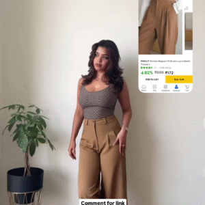 Women's Loose Pockets Wide Leg Trousers Spring Summer High Waist Long Pants