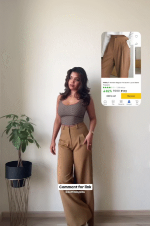 Women's Loose Pockets Wide Leg Trousers Spring Summer High Waist Long Pants