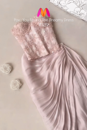 Pink Raw Silk Embellished Cape And Draped Skirt Set