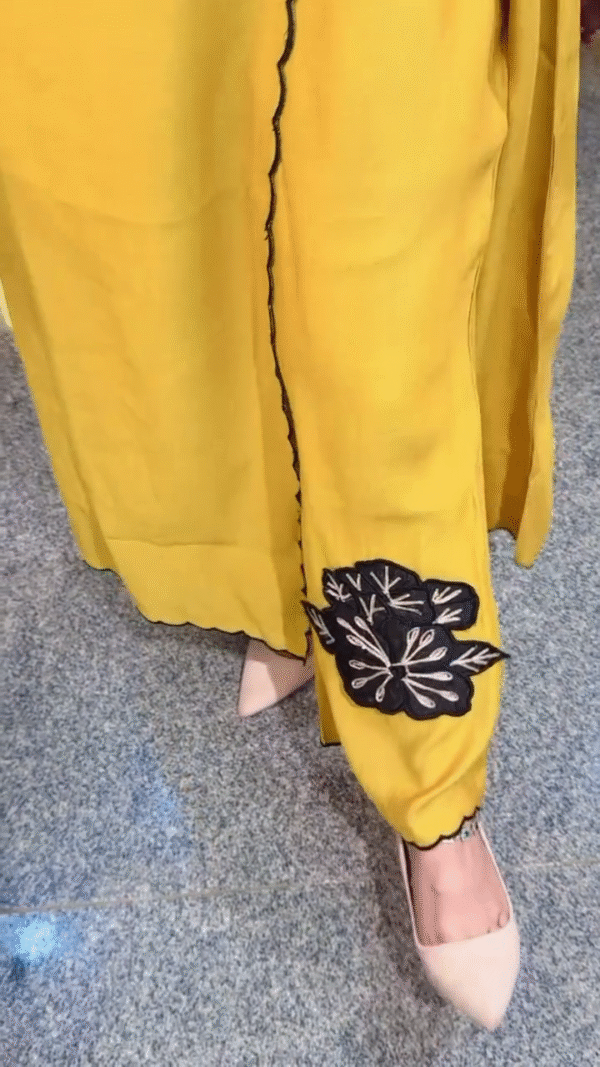 Designer suit with beautiful work - Image 9