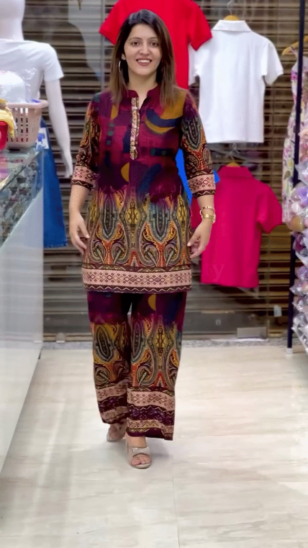 Stylish Top Palazzos Co-ords Set - Image 6
