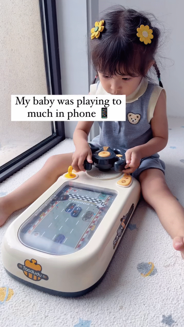 Bricher Car Racing Toy, Bricher Racing Adventure Car Steering Wheel, Toddler Driving Games Toy, Kids Driving Simulator Toy, Car Simulator Driving Games Steering Wheel Toy with Music and Lights - Image 2