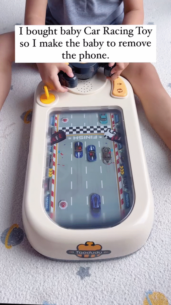 Bricher Car Racing Toy, Bricher Racing Adventure Car Steering Wheel, Toddler Driving Games Toy, Kids Driving Simulator Toy, Car Simulator Driving Games Steering Wheel Toy with Music and Lights